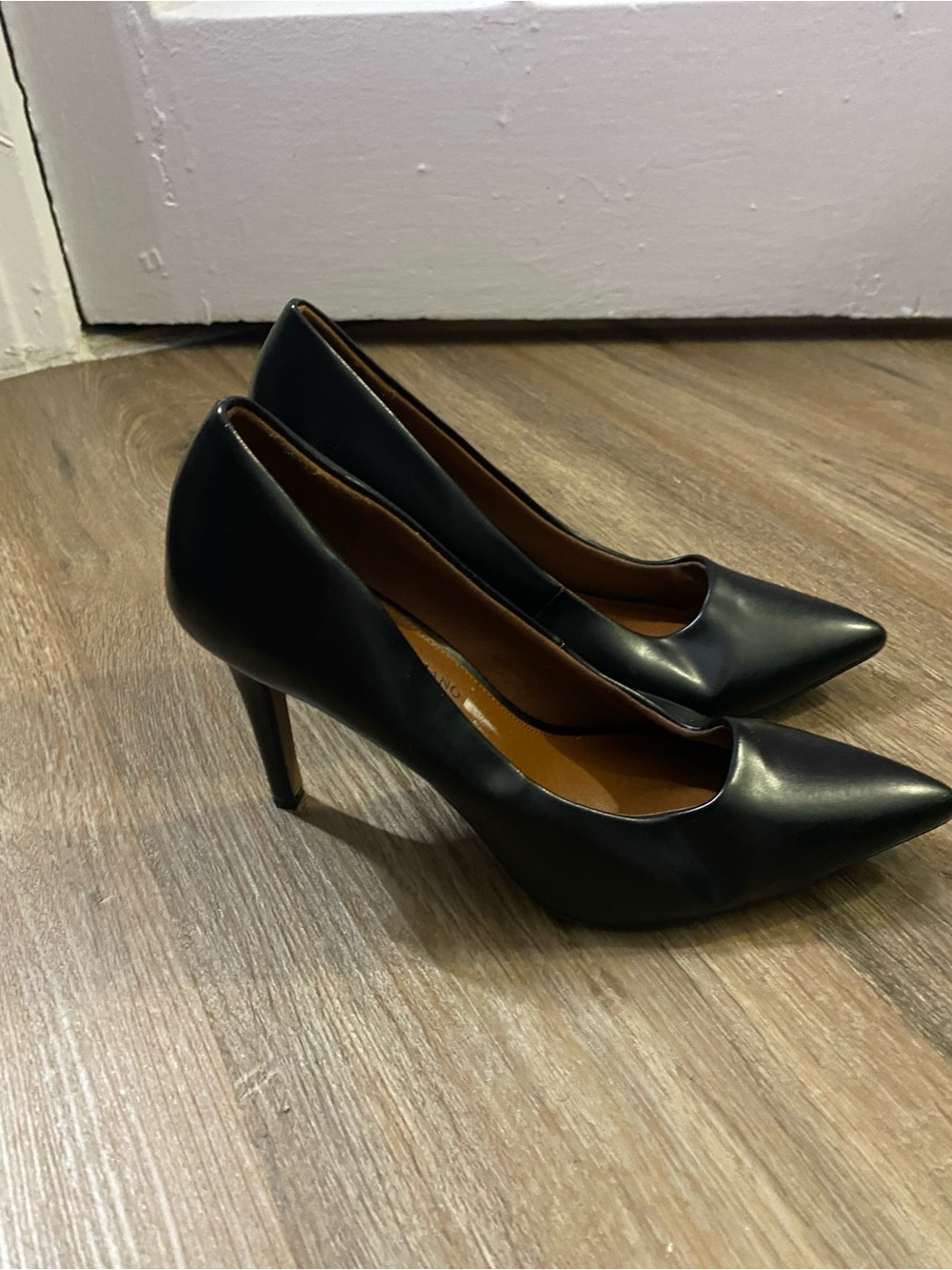 Christian Siriano Black Pointed-Toe Stiletto Pumps